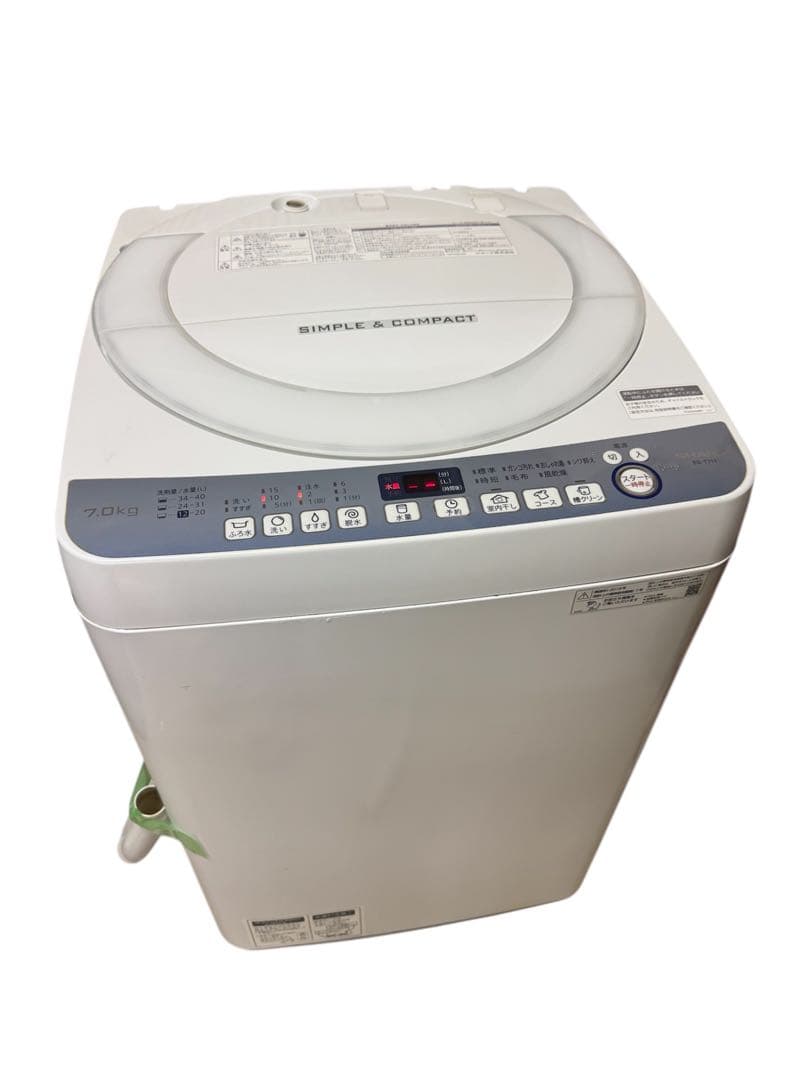 SHARP/シャープ 風乾燥付き洗濯機 7.0kg ES-T711 2019年式