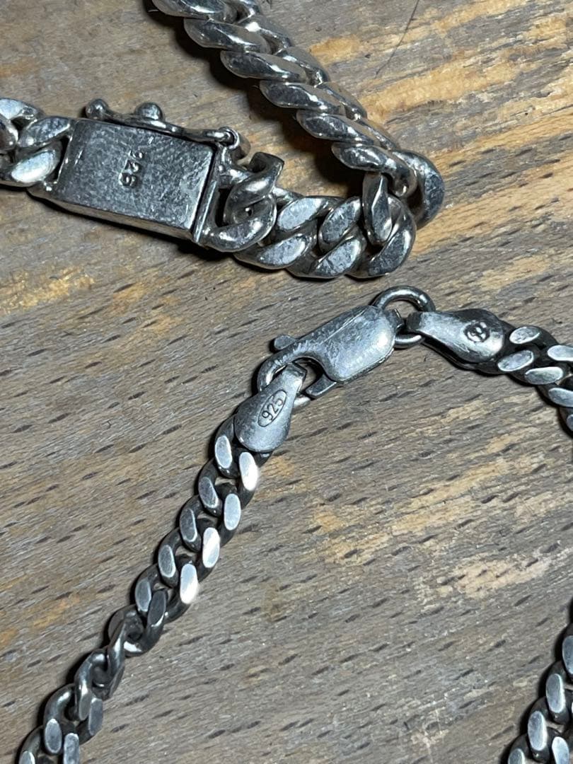 シルバー925製　喜平　ブレスレット　ネックレス　2点セット