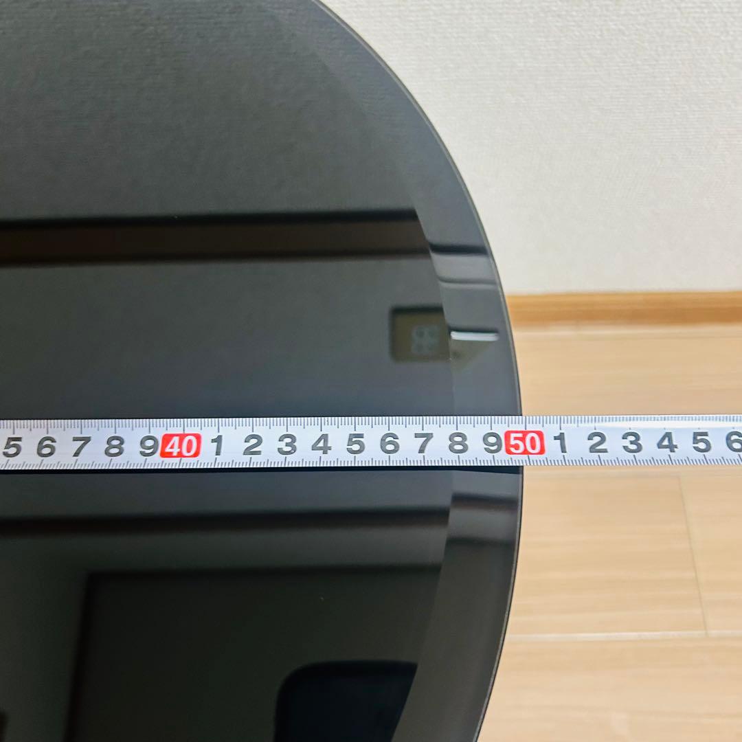 美品　関家具 ラウンド サイドテーブル ガラス天板 ブラス 螺旋 高級 テーブル