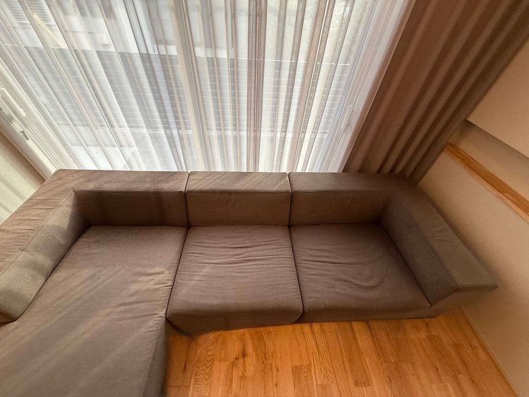 【右】eilersen(アイラーセン)コーナーソファ 3分割発送(バラ売り不可)