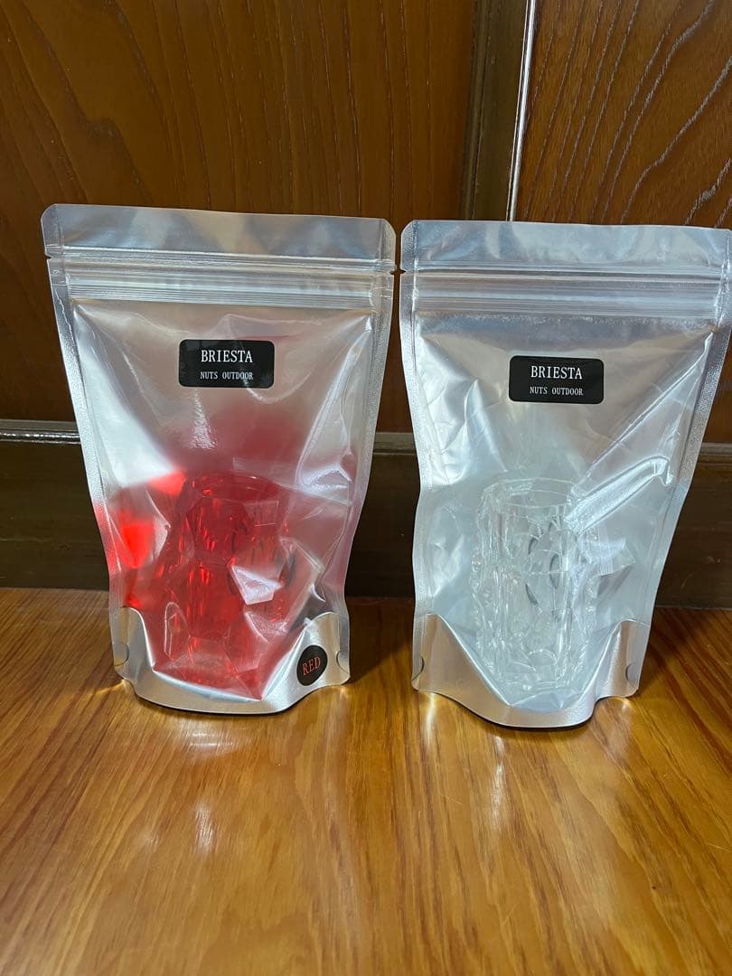 nuts outdoor briesta ブリエスタ　赤／クリア2個セット