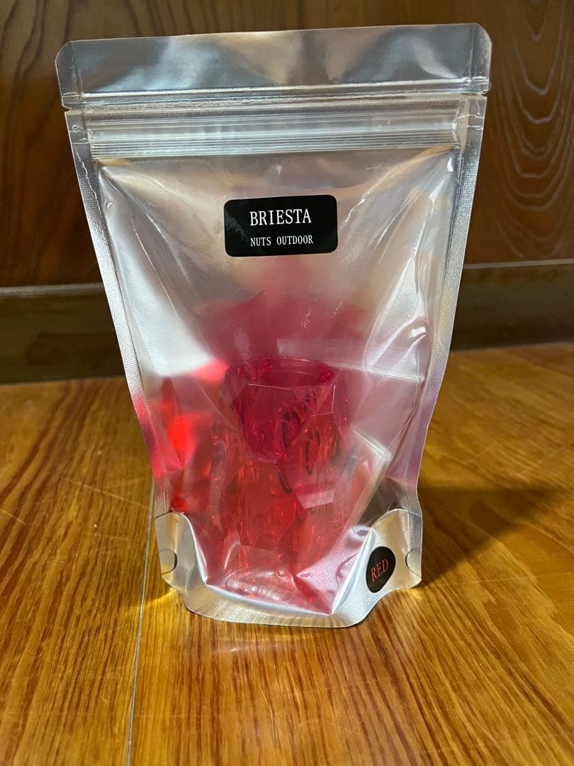 nuts outdoor briesta ブリエスタ　赤／クリア2個セット