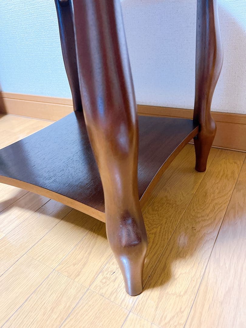 MARUNI マルニ　テーブル　木製　猫脚　サイドテーブル