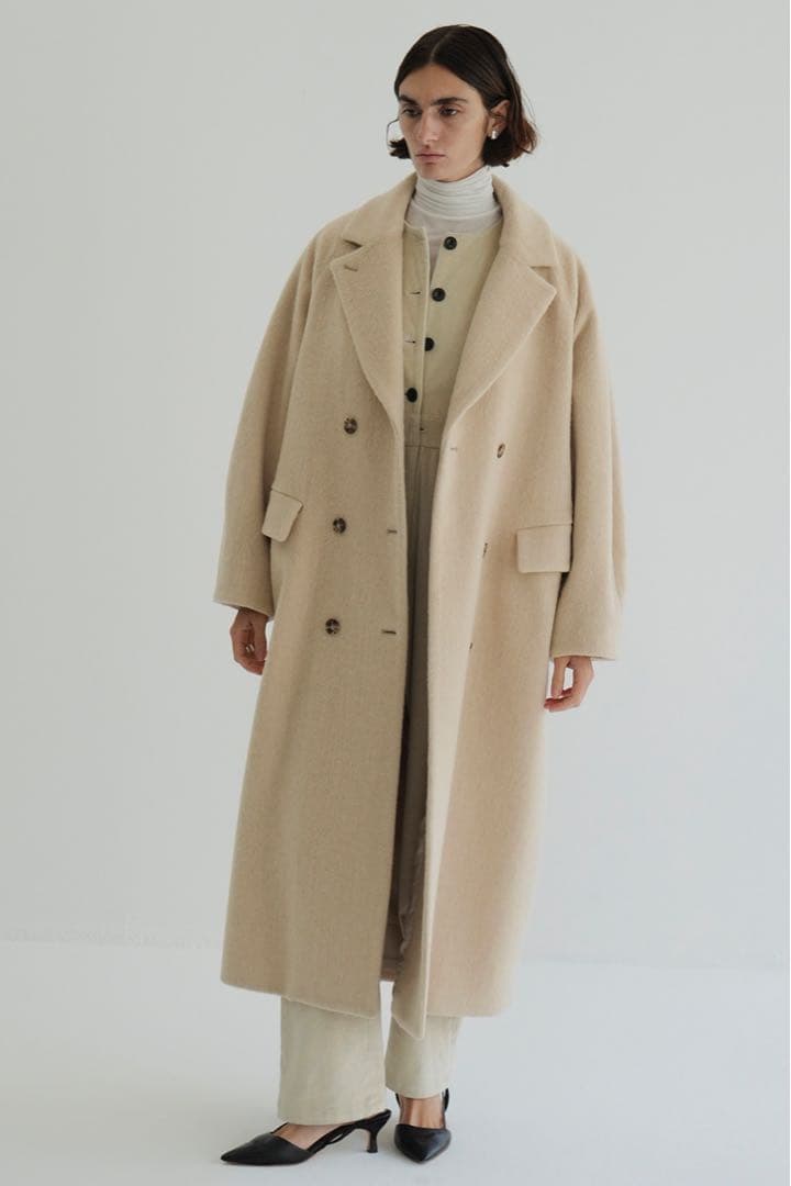 ジャケット・アウター CLANE DOUBLE WOOL LONG COAT