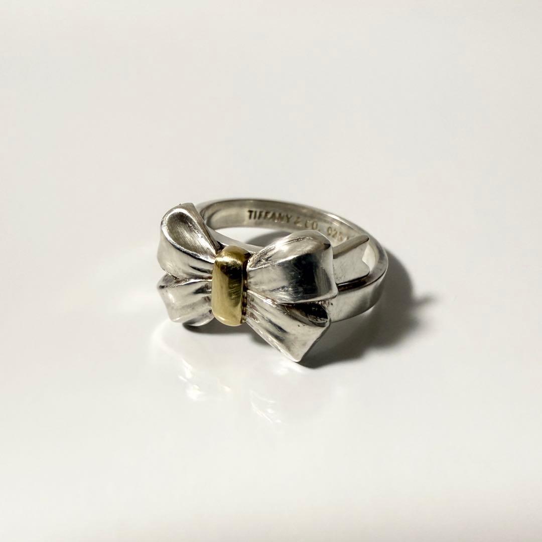 TIFFANY＆Co. リボンリング　コンビ