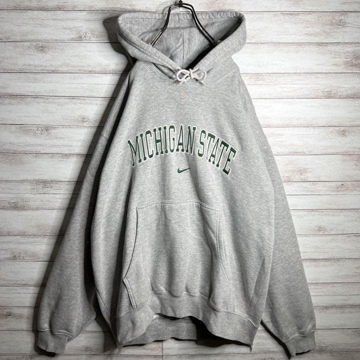 【入手困難!!】ナイキ ✈︎刺繍 アーチロゴ ミシガン ゆるだぼ 白タグ 裏起毛