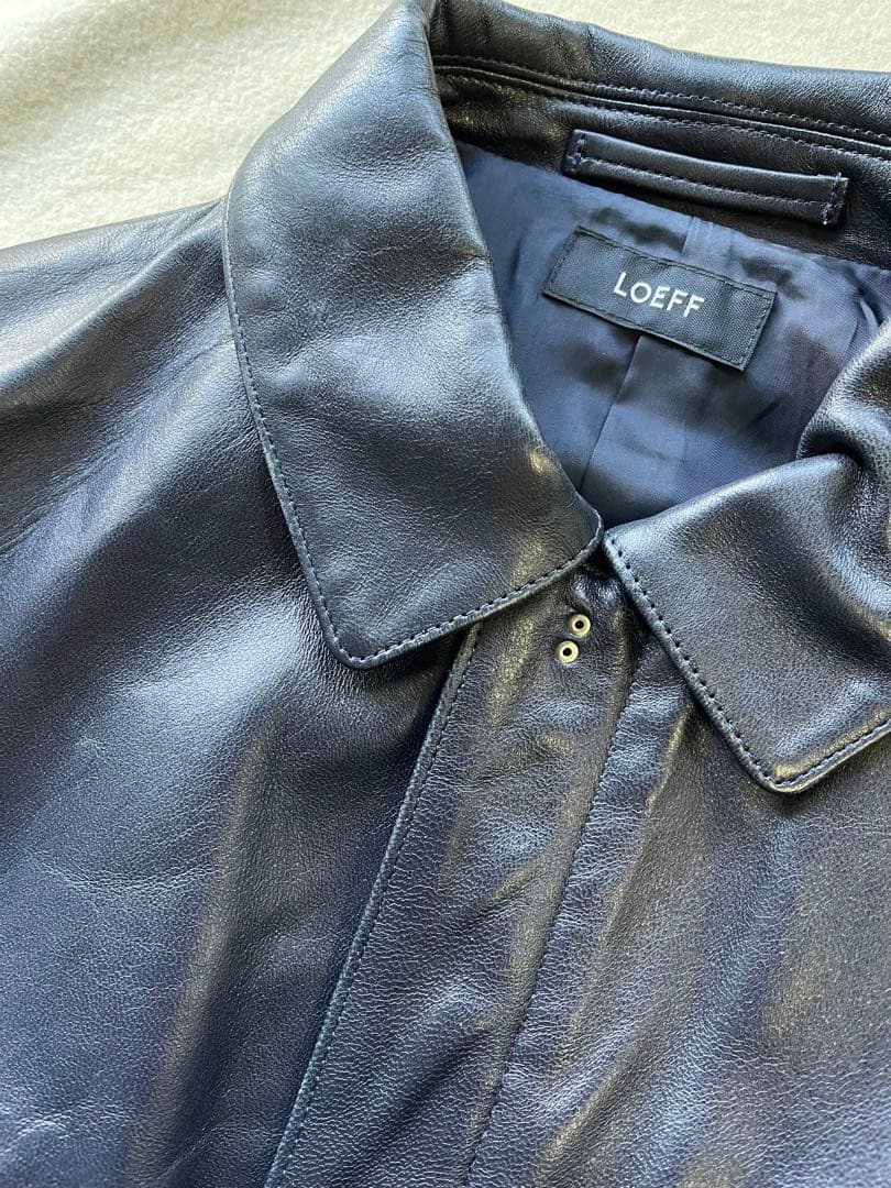 LOEFF ラムレザー フライトジャケットsize1 A-2 フライトジャケット
