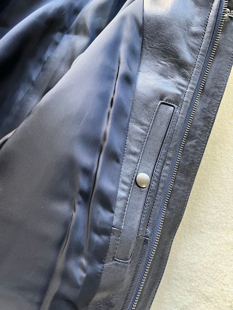 LOEFF ラムレザー フライトジャケットsize1 A-2 フライトジャケット