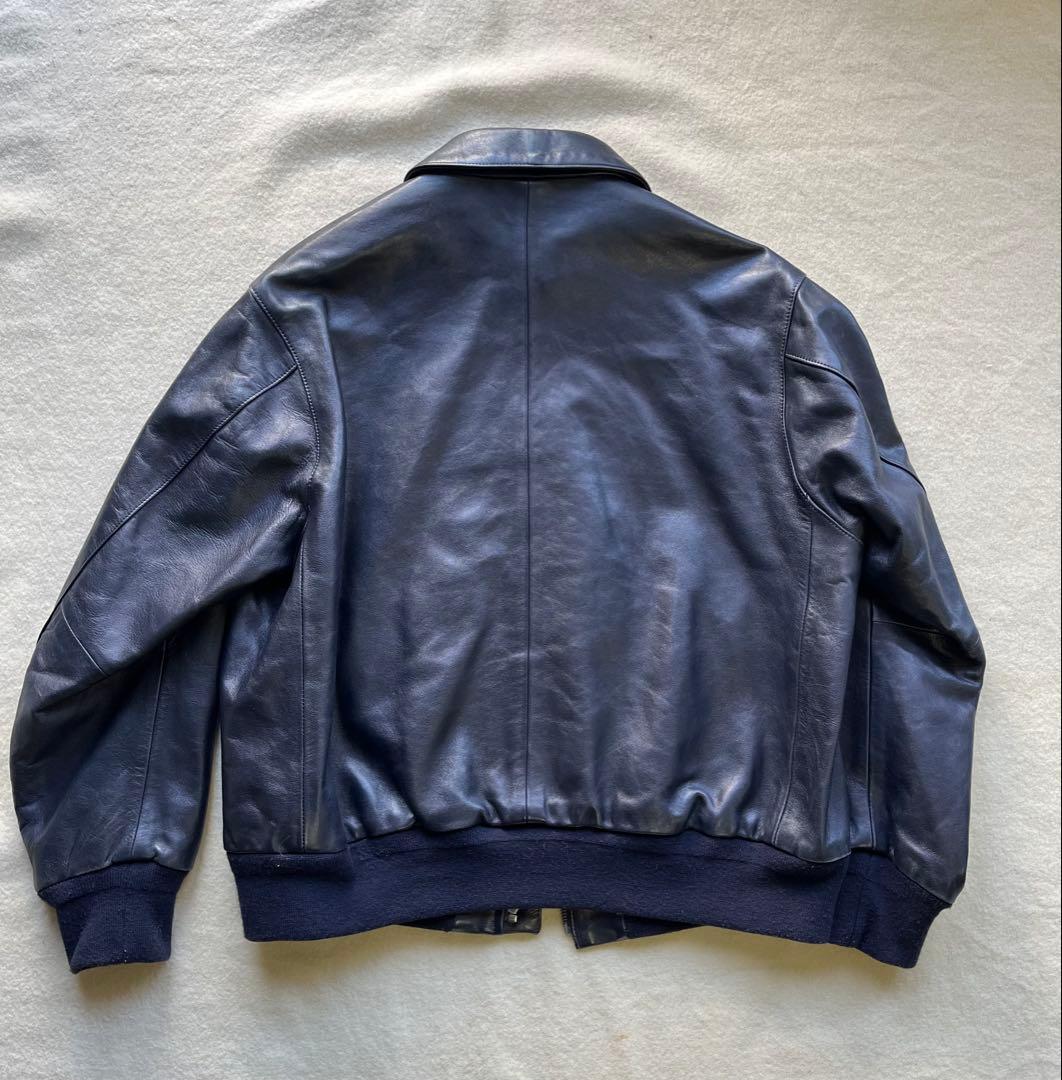 LOEFF ラムレザー フライトジャケットsize1 A-2 フライトジャケット