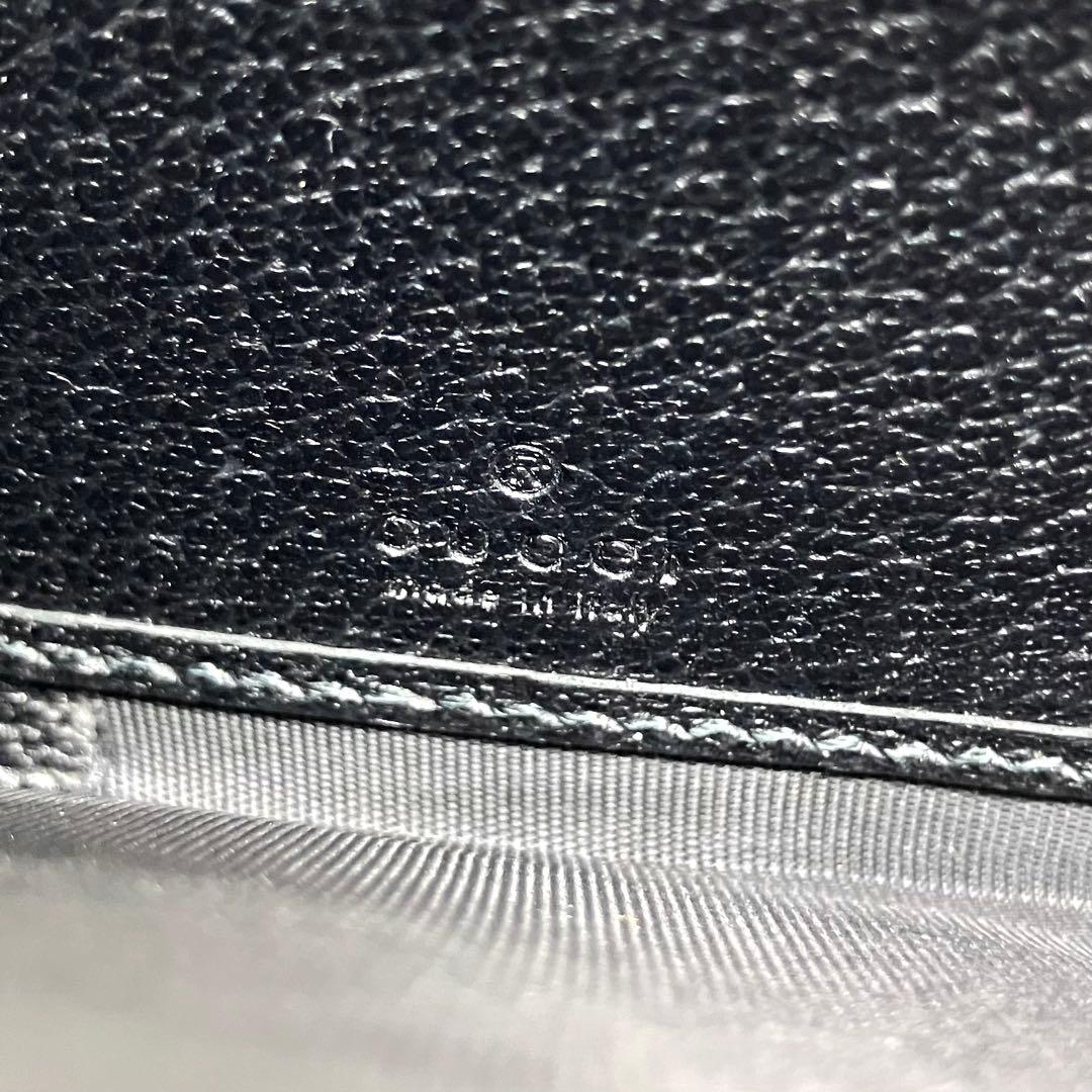 美品✨GUCCI マーモント ラウンドジップ 長財布 シボ革