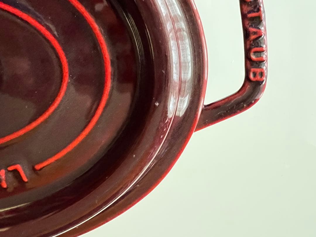 Staub ストウブ 鍋 オバール グレナディンレッド 23cm