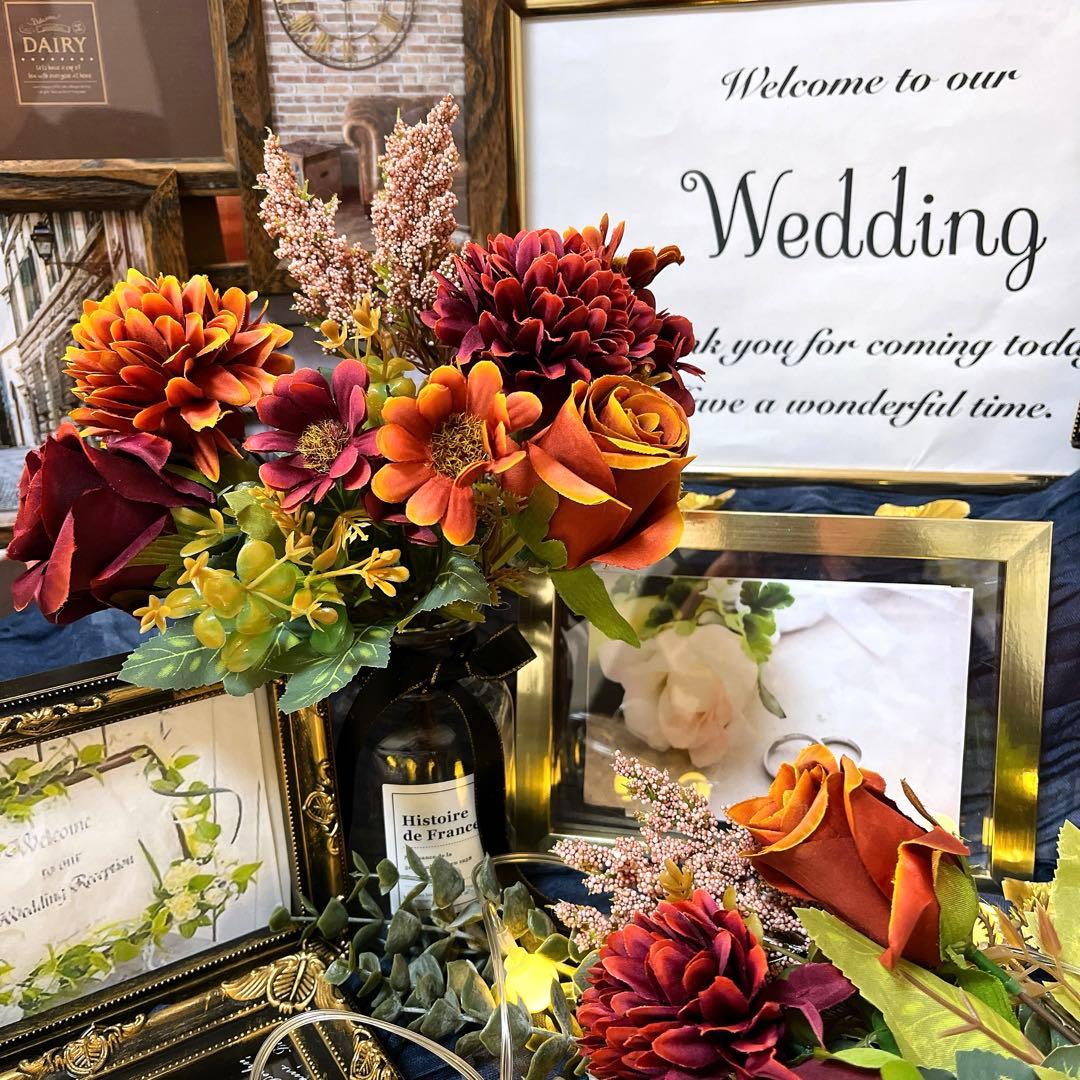 ウェルカムスペースセット 結婚式 まとめ売り ウエディング 造花 テラコッタ