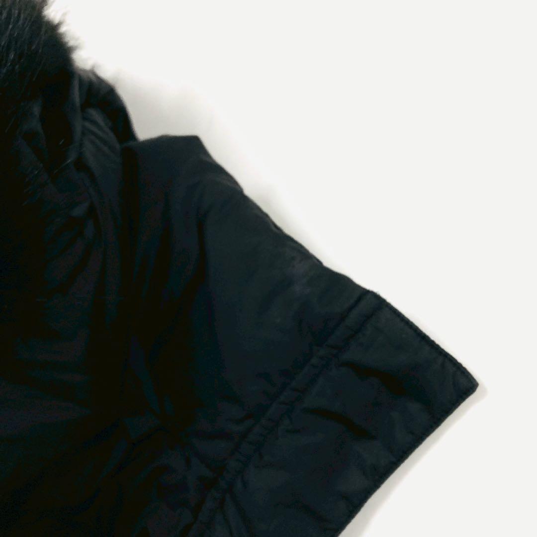 現行✨️マックスマーラ ラクーンファー　バックリボン　ダウンコート　フーデット