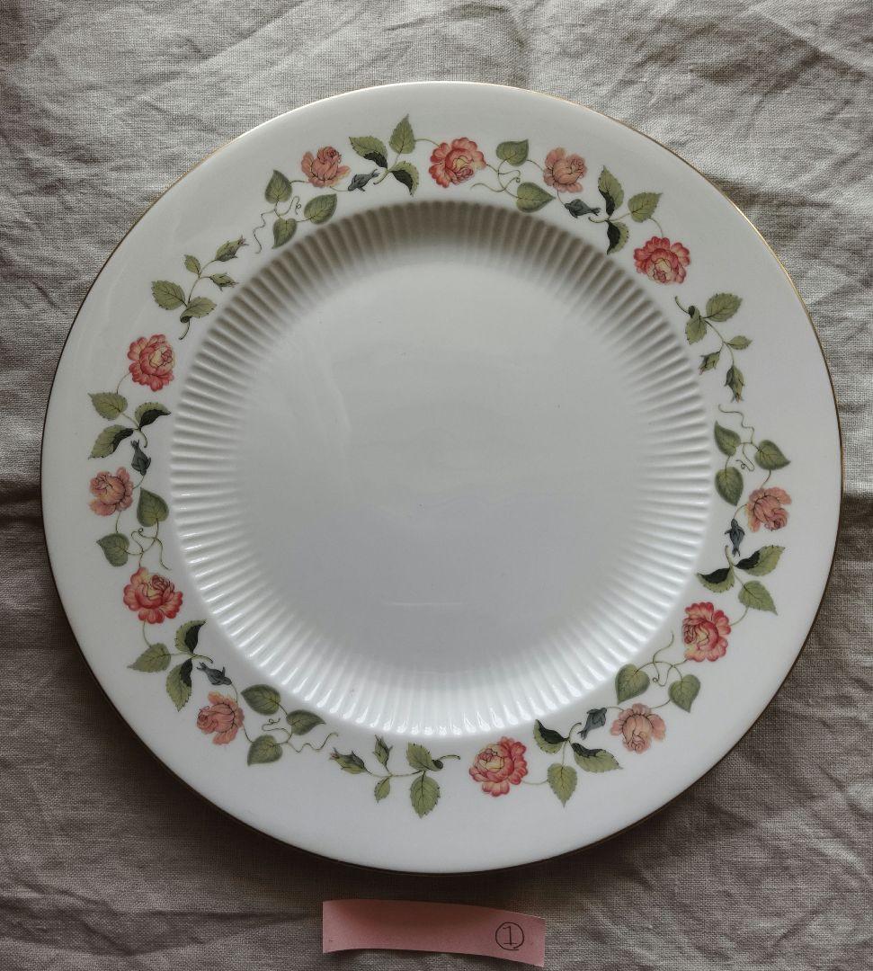 ①希少　50年前の未使用品　 India Rose 27皿 黒壺