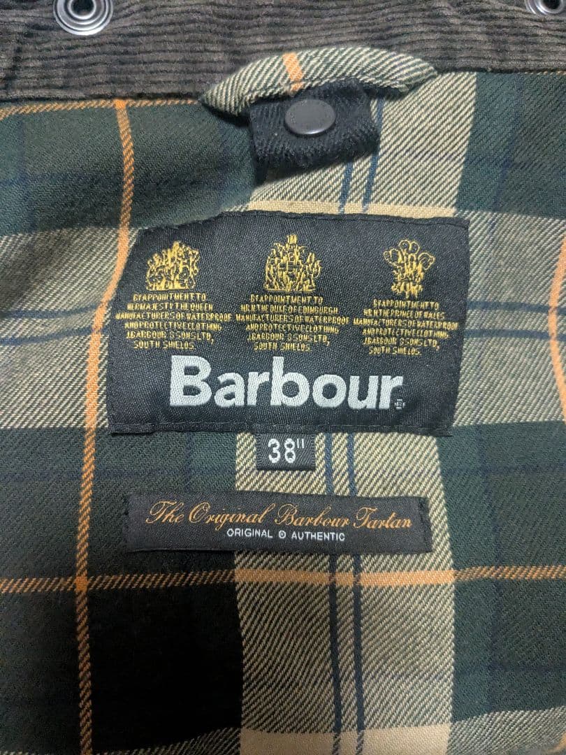 【貴重】Barbour ビデイル ウォッシュドモデル 38