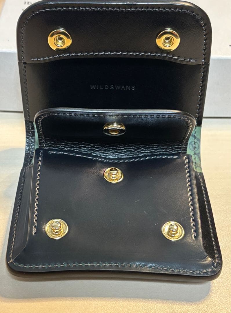 WILDSWANS CASA カーサ コードバン×型押しサドル インテンスブルー