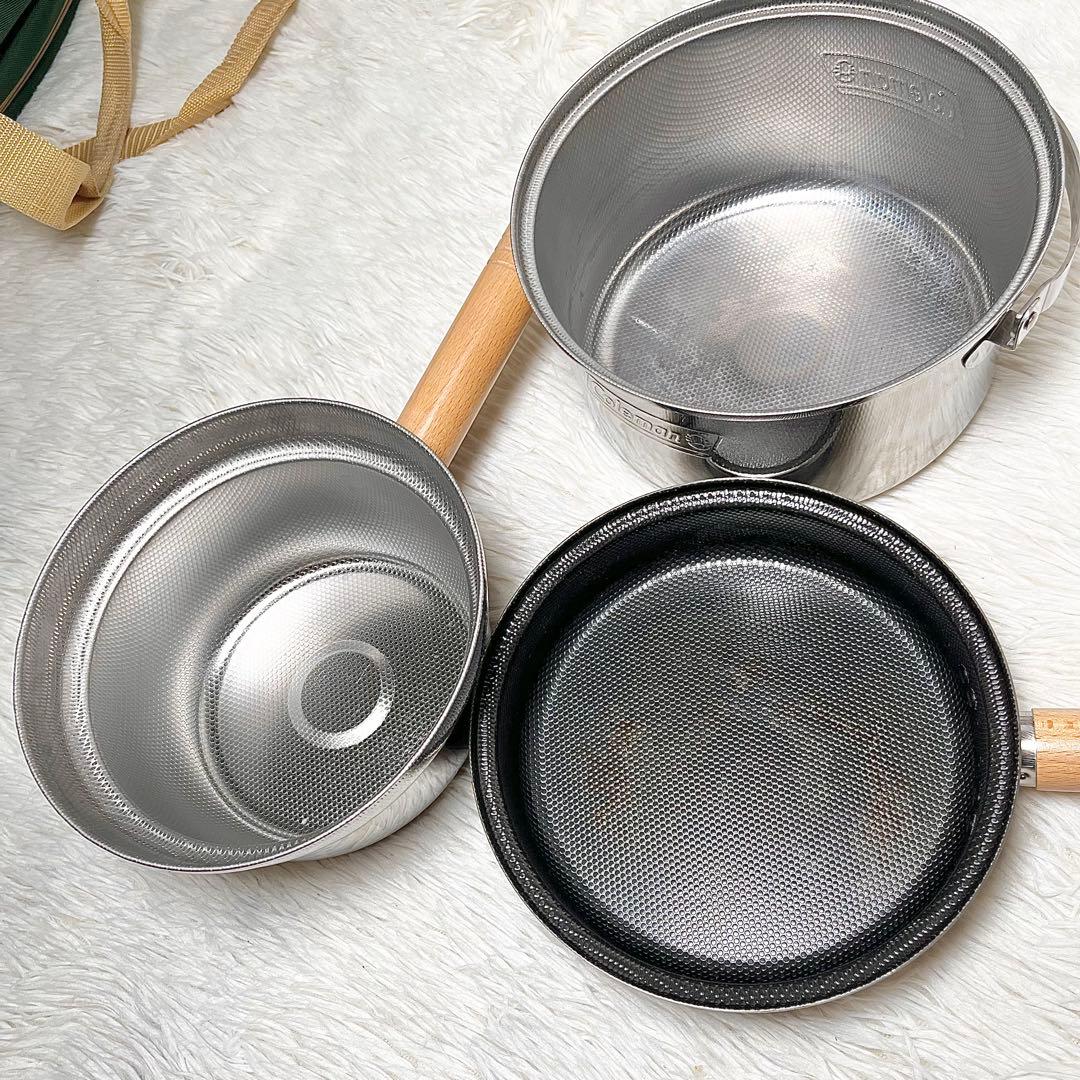 【Coleman】キャンプ食器＆調理器具フルセット ドライネット付き