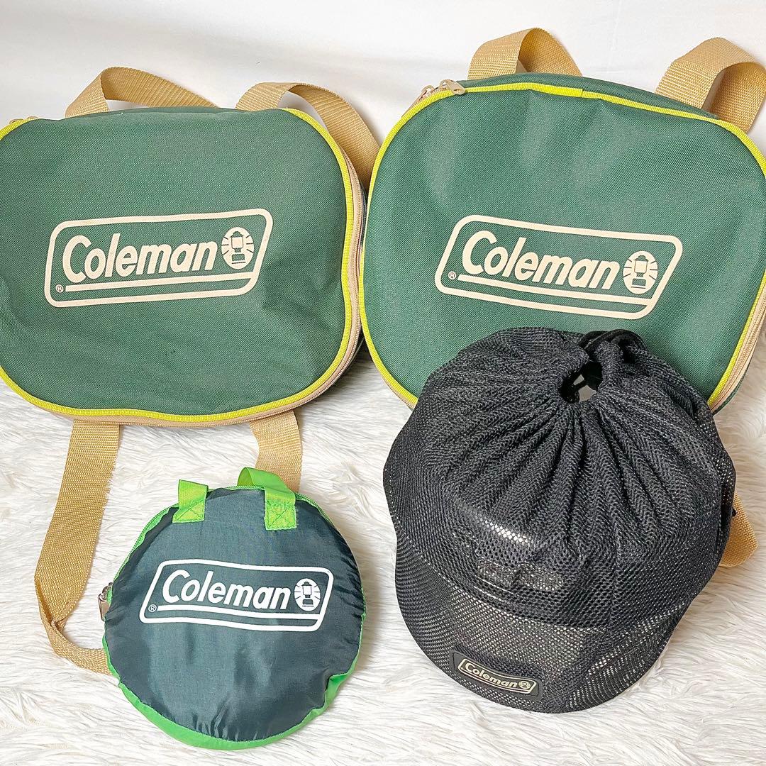 【Coleman】キャンプ食器＆調理器具フルセット ドライネット付き