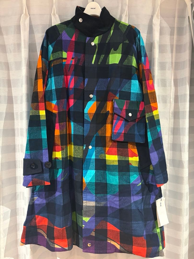 【新品】sacai kaws カモフラージュ コート　※シワあり
