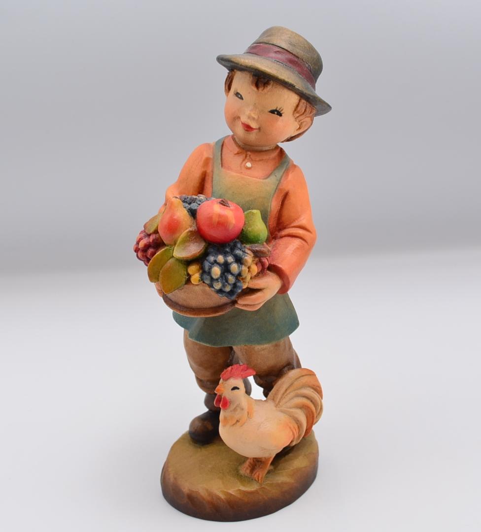 収穫　アンリ　ANRI　フェランディス　木彫り人形　イタリア　16ｃｍ　限定品