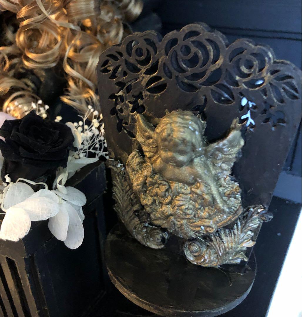 エリちゃん専用❤️姫椅子and足置き小物オブジェ４点セットの豪華ゴシックセット