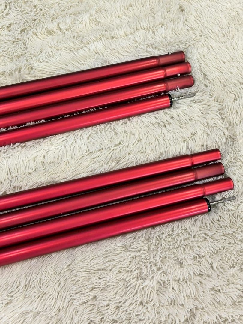 《２本セット》スノーピーク　ウイングポール レッドポール　280cm