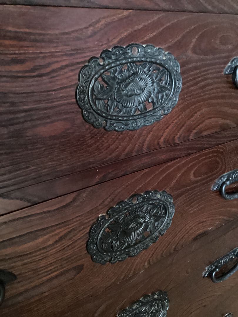 時代箪笥　民芸箪笥　装飾金具箪笥　整理箪笥