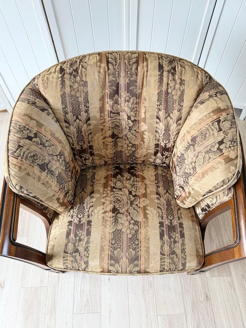 ロゼ マルニ木工 地中海ロイヤル シャルル アームチェア 1人掛けソファ