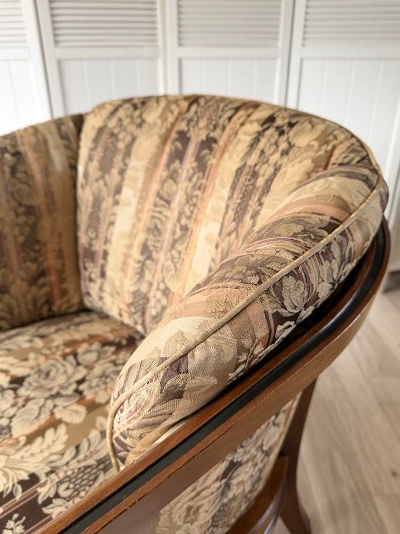 ロゼ マルニ木工 地中海ロイヤル シャルル アームチェア 1人掛けソファ