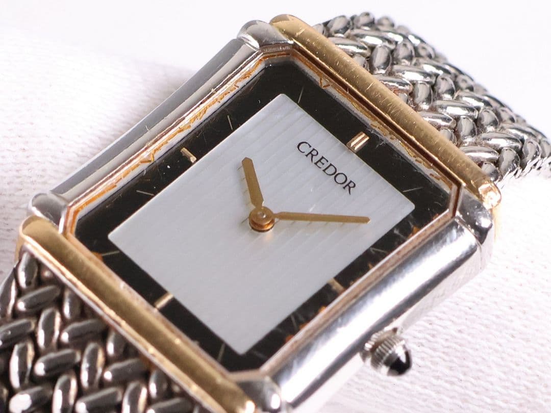 稼働品 セイコー クレドール レディース腕時計 8420-6690【CM369】