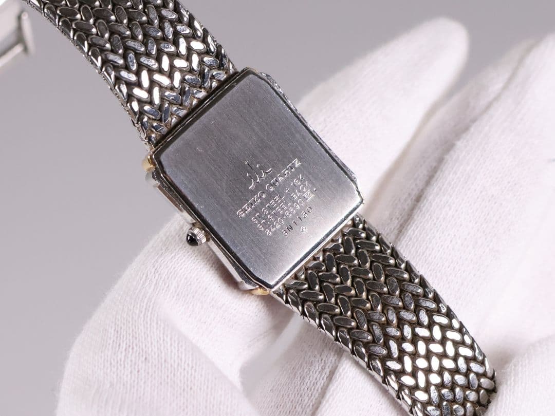 稼働品 セイコー クレドール レディース腕時計 8420-6690【CM369】