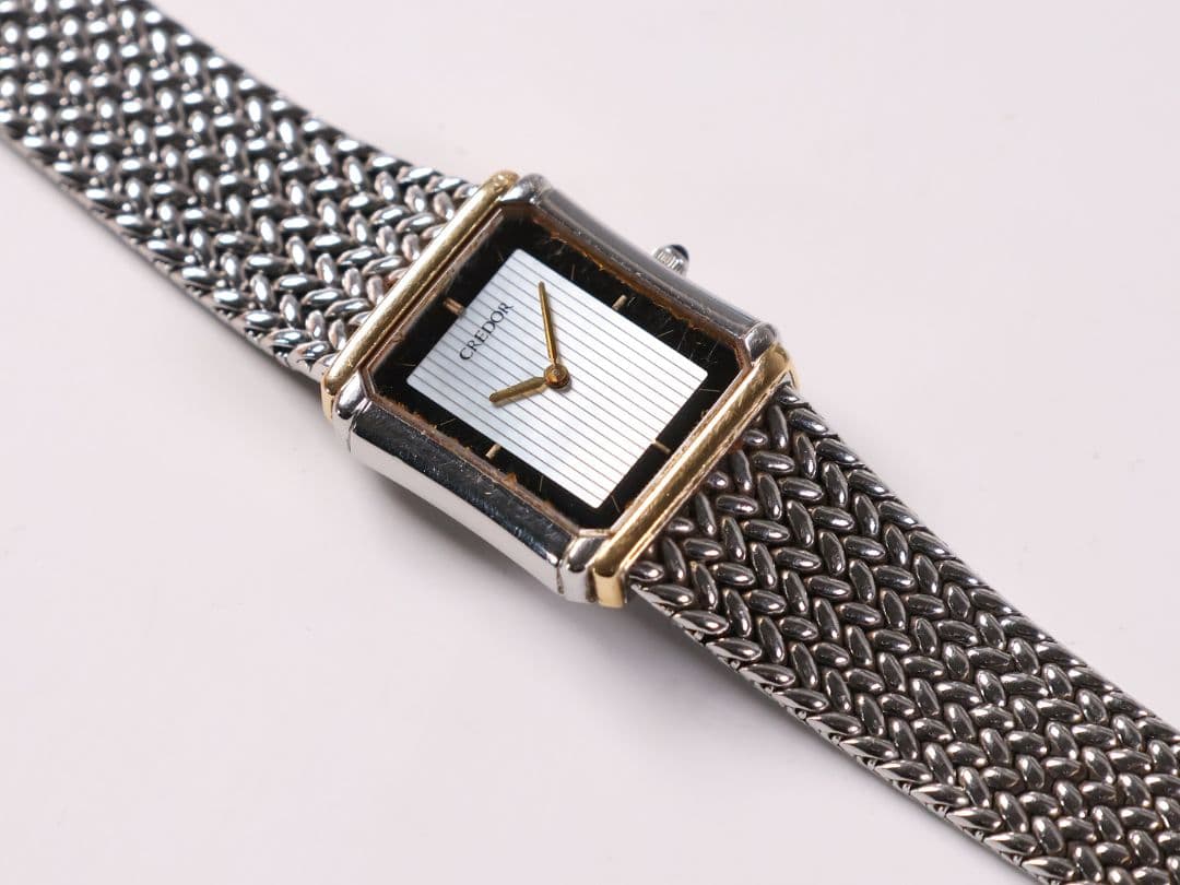 稼働品 セイコー クレドール レディース腕時計 8420-6690【CM369】