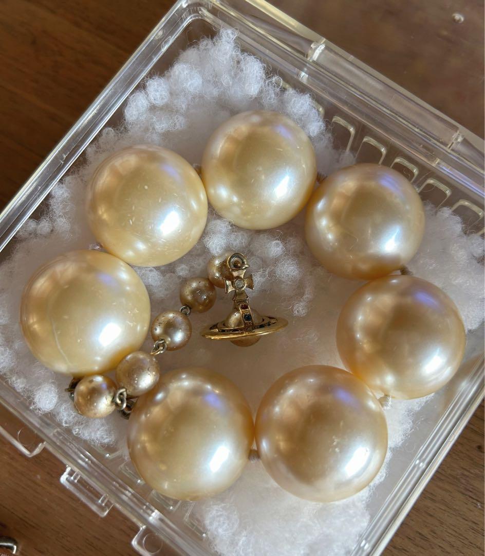 レア⭐︎Vivienne WestwoodジャイアントパールブレスレットNANA