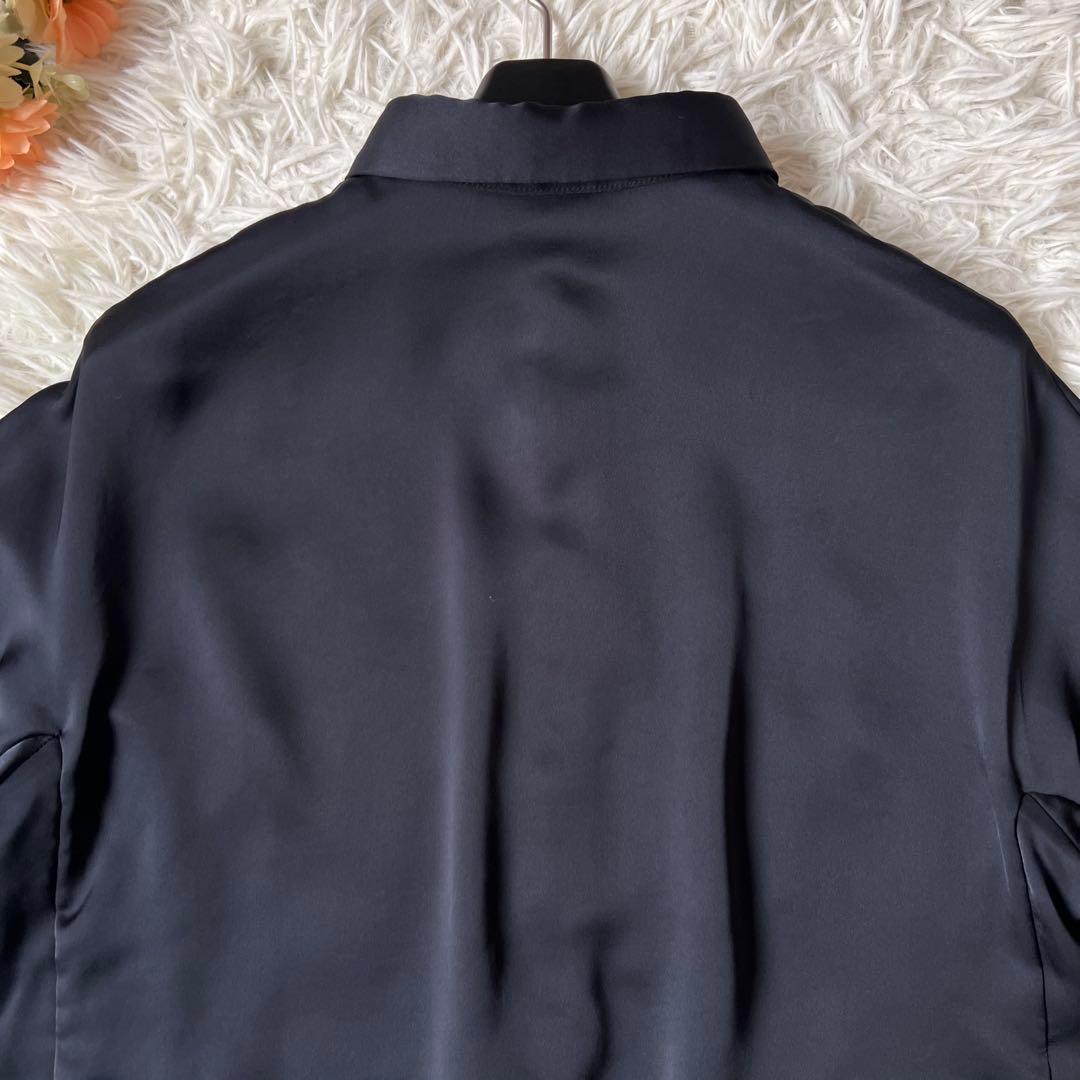 SHE Tokyo シートーキョー ボウタイ リボン ブラウス ネイビー