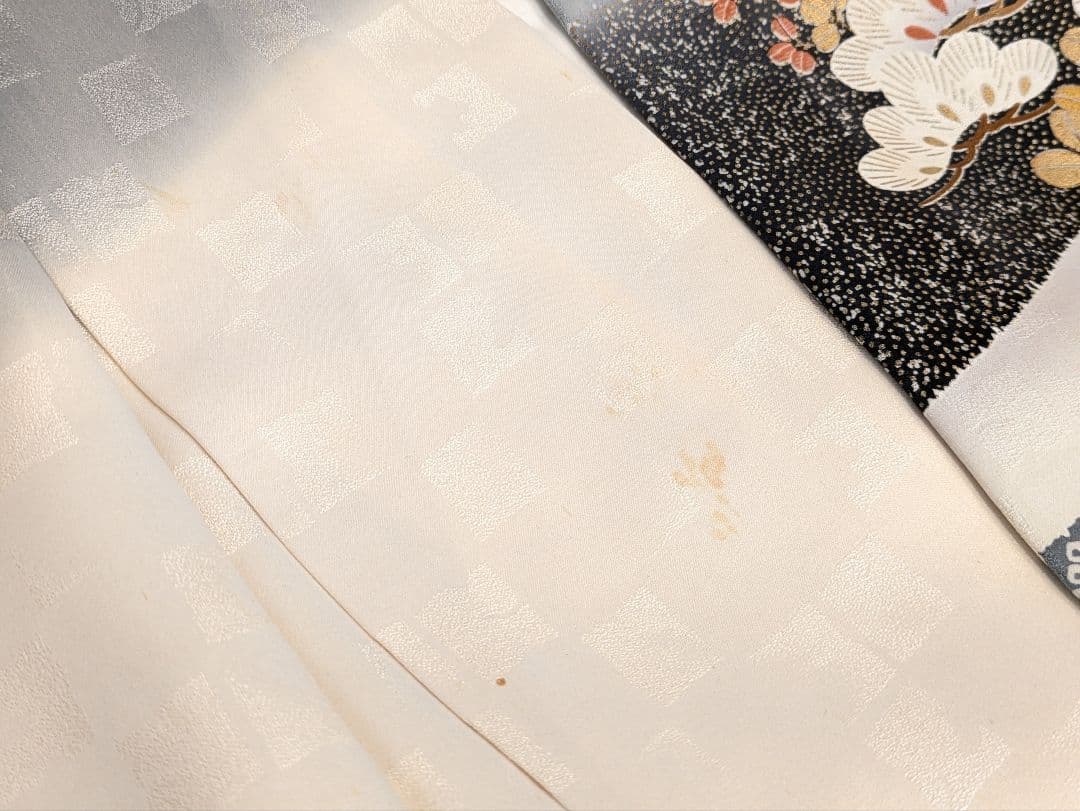 振袖フルセット 身丈155裄63 暈し染め 金銀彩 黒 グレー 逸品 成人式