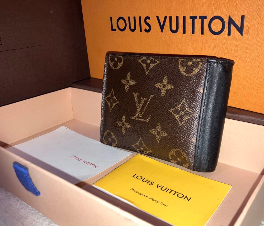 LOUIS VUITTON マカサー モノグラム 二つ折り財布