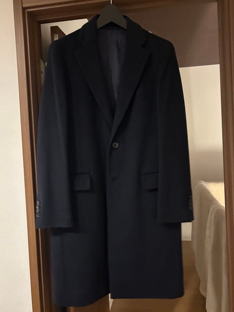 ユニバーサルランゲージ　チェスターコート／COLOMBO／ピュアカシミヤ