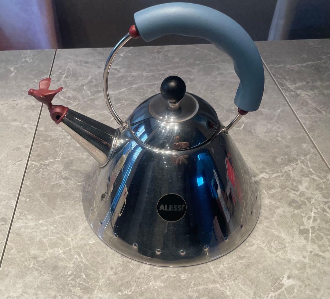 ALESSI 2ℓ Bird Kettle バードケトル ブルー 小鳥のやかん