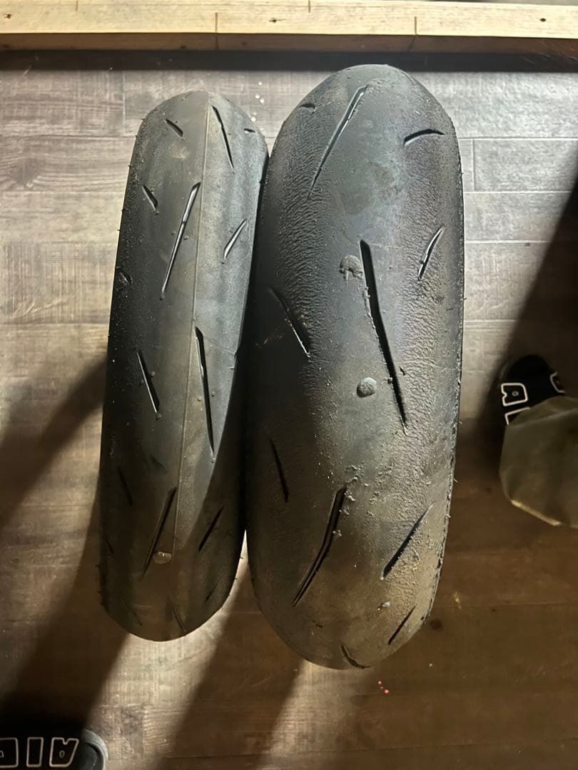 室内保管送料込みDUNLOP α13SP 中古　前後セット③