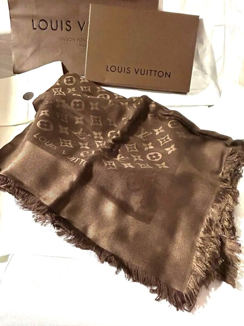 ルイヴィトン　大判ショール　ストール　モノグラム　新品未使用