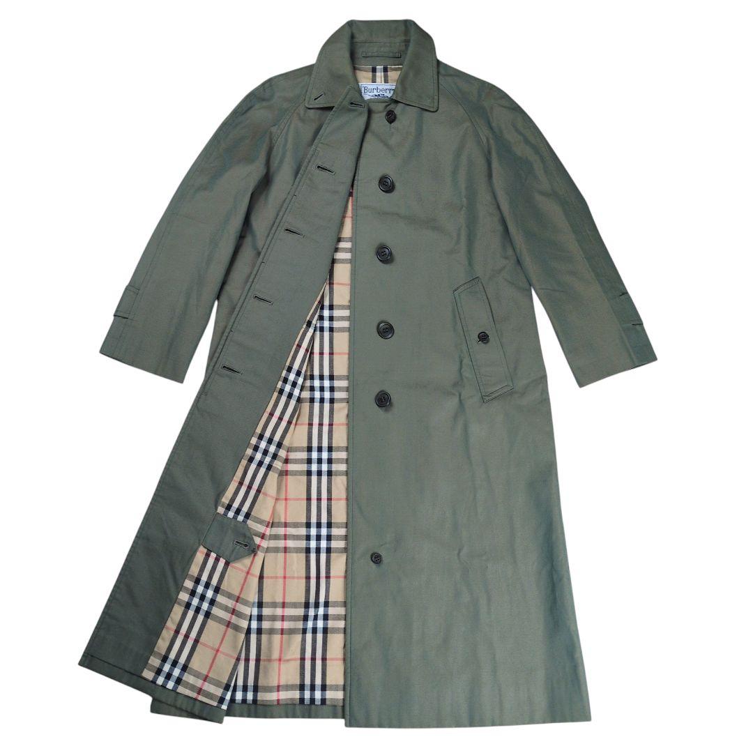 【美品】バーバリーズ ノバチェック 玉虫 ステンカラーコート