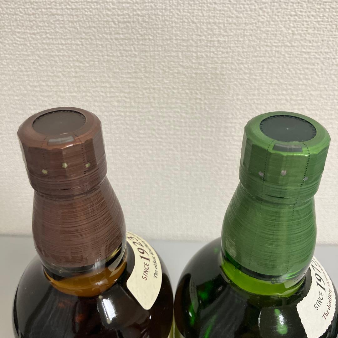 サントリー シングルモルトウイスキー 山崎 1本 白州 1本 700ml 計2本