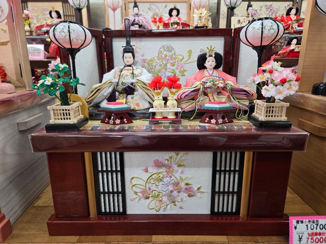 【展示品限り】雛人形　収納飾り　※閉店セール　8