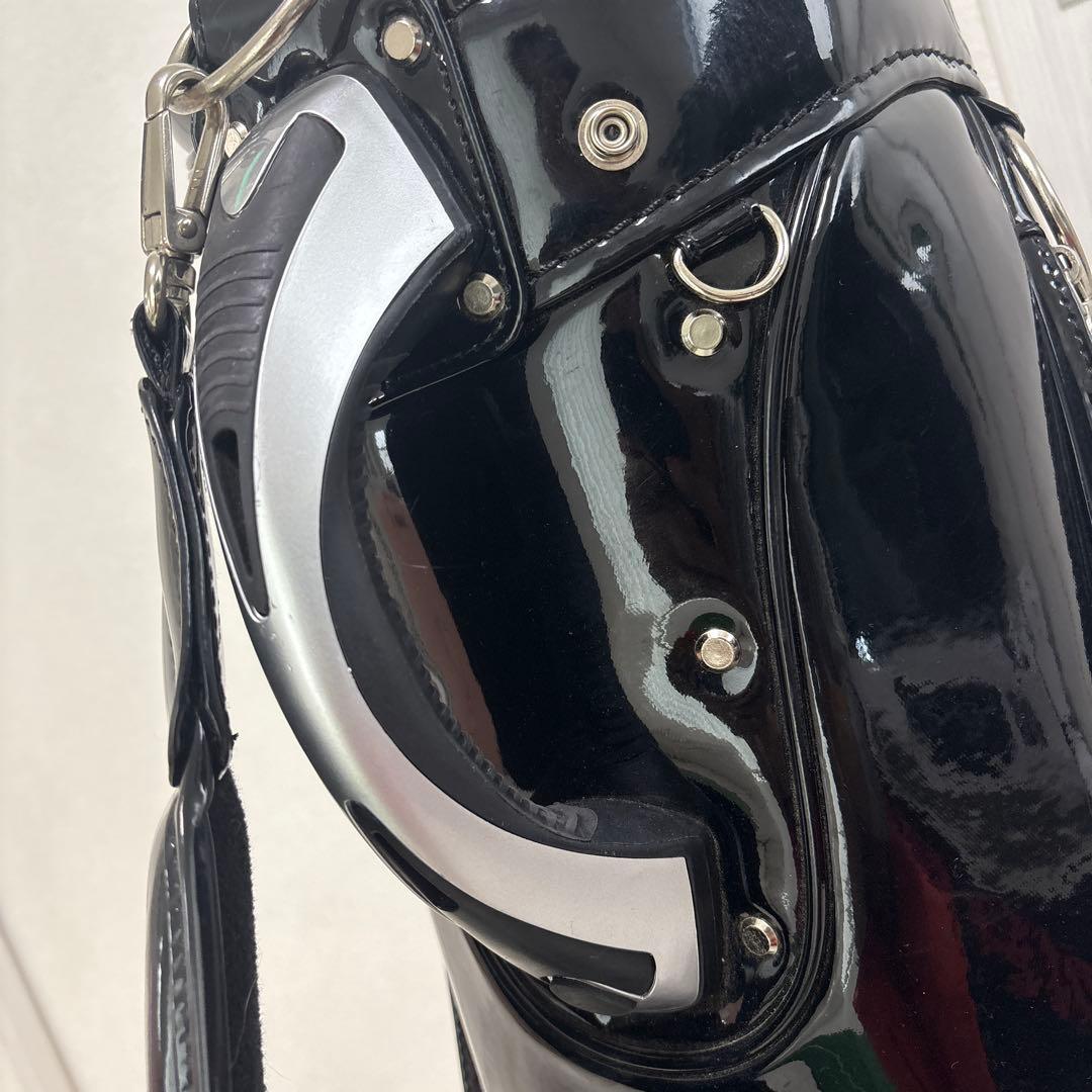 マンシングウェア MUNSINGWEAR ブラック エナメルキャディーバッグ