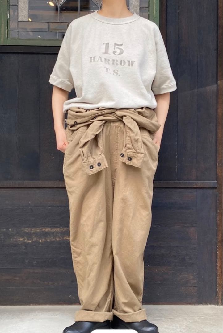 HTS コットンリネン　オーバーオール