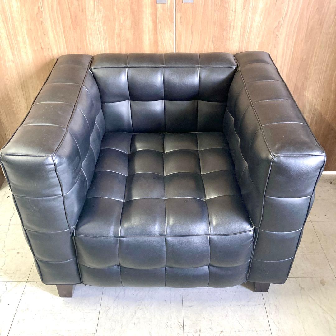 ソファ ダイニング レザー 1人掛け ②