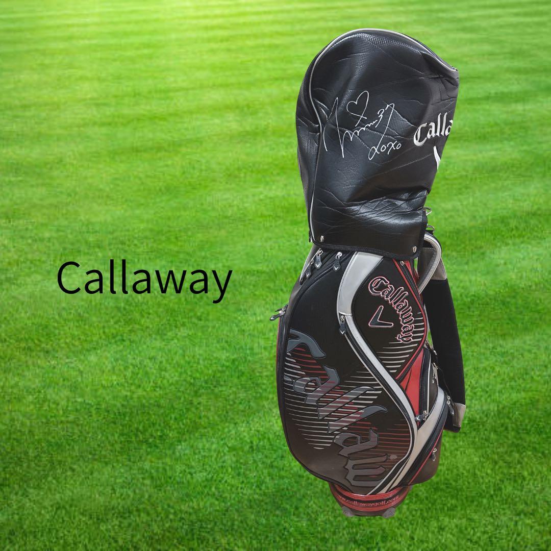 K457 Callaway ブラック キャディバッグ サインあり