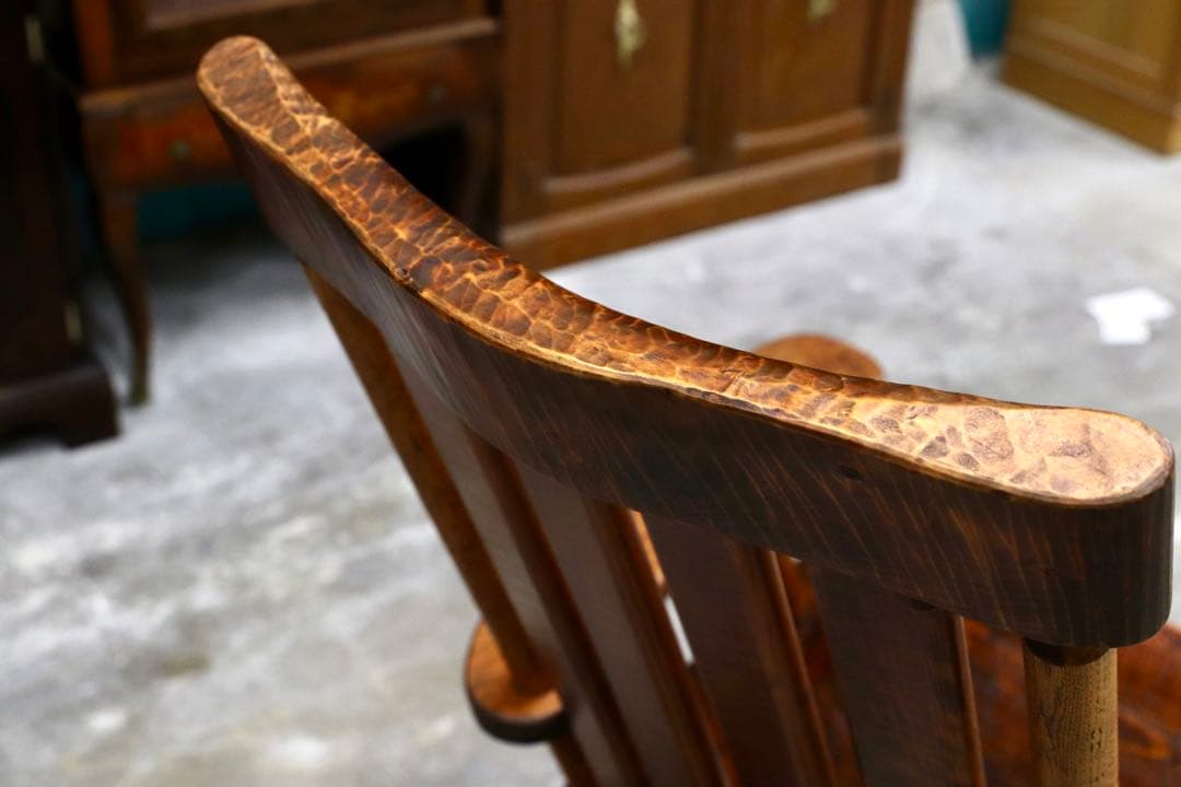 GMIK206○我楽堂 工房家具 ロッキングチェア 椅子 揺り椅子 IDC大塚家