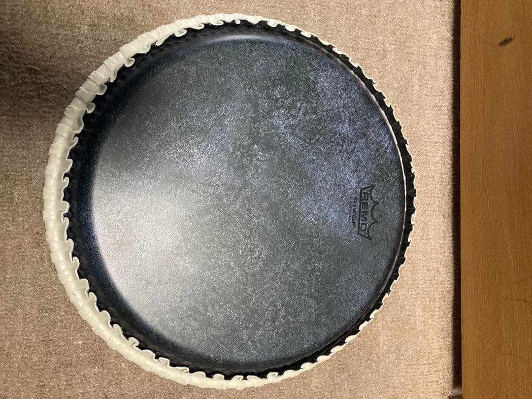 REMO SKYNDEEP BLACK CALFSKIN CONGA皮３枚