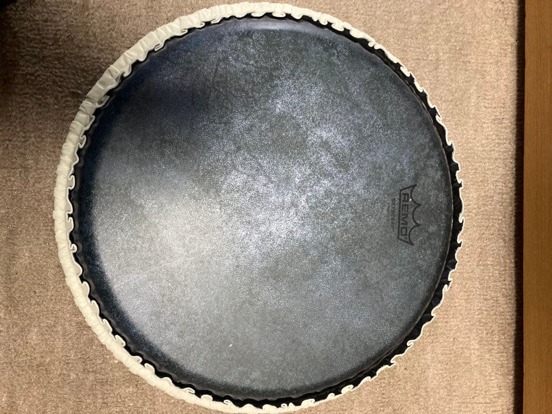 REMO SKYNDEEP BLACK CALFSKIN CONGA皮３枚